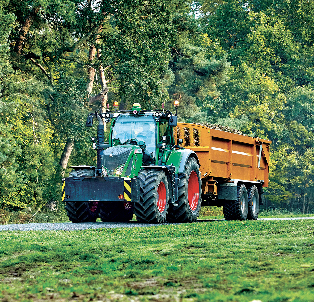 Grøn traktor